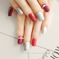 Acrylic False 3D Art Short Nails Press On